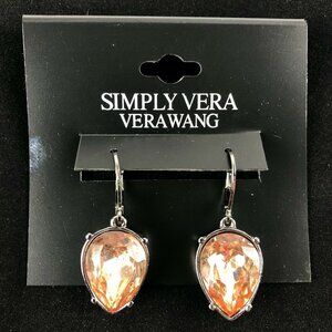 Simply Vera by Vera Wang Earrings Silver-tone Pinkish Orange